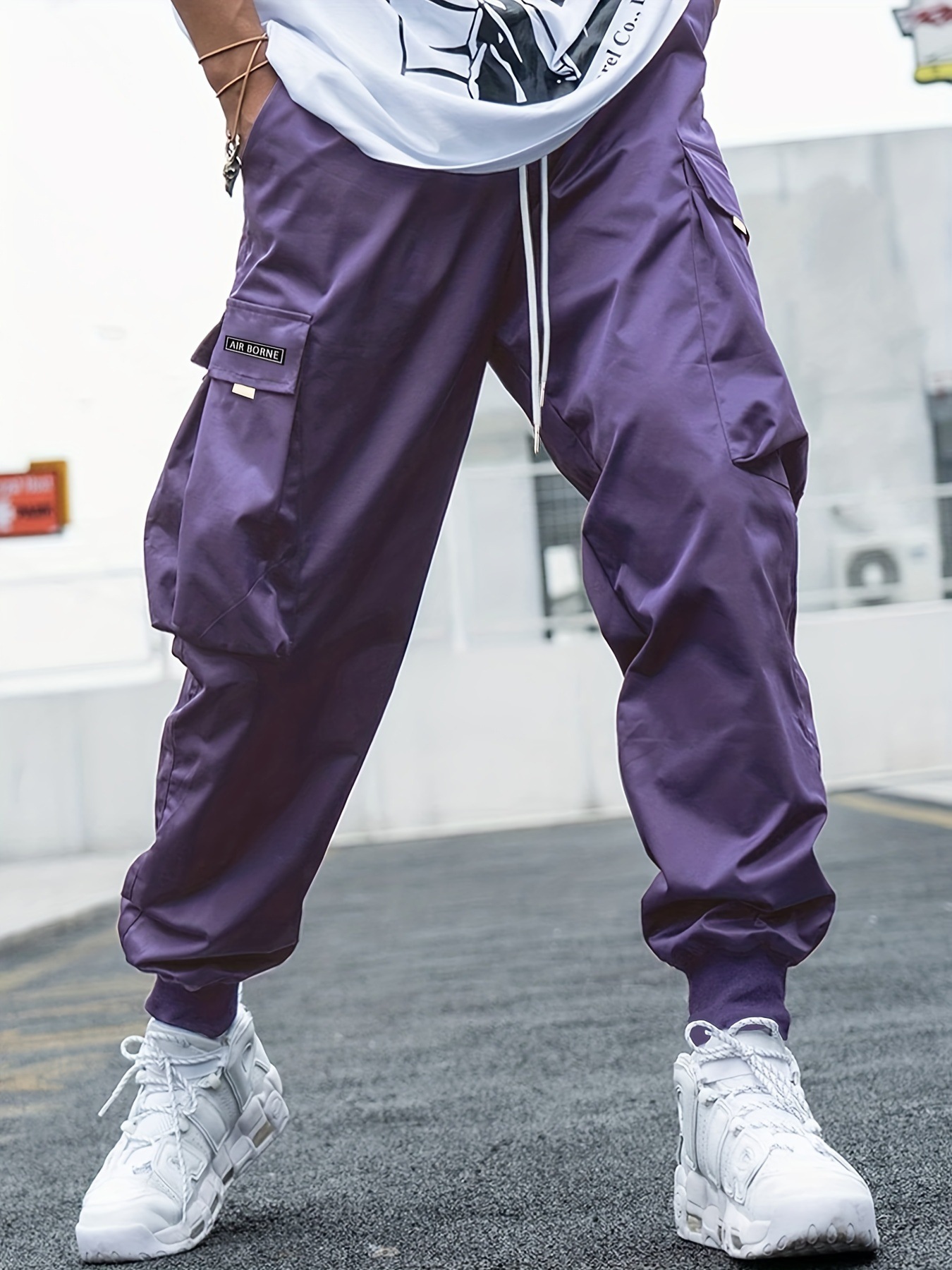 Multi-pocket Cargo Pants Men's Casual Hip-Hop Drawstring Trousers Outdoor Streetwear Sports Pant - Image 7