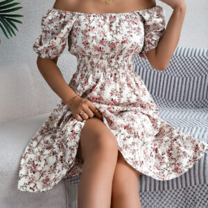 Floral Print Square Collar Dress Summer Fashion Ruffles Dresses Women's Clothing - Image 8