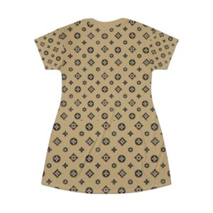 Chic Patterned T-Shirt Dress | Casual Daywear, Summer Style, Boho Fashion, Comfortable Everyday Dress, Gift for Her - Image 3