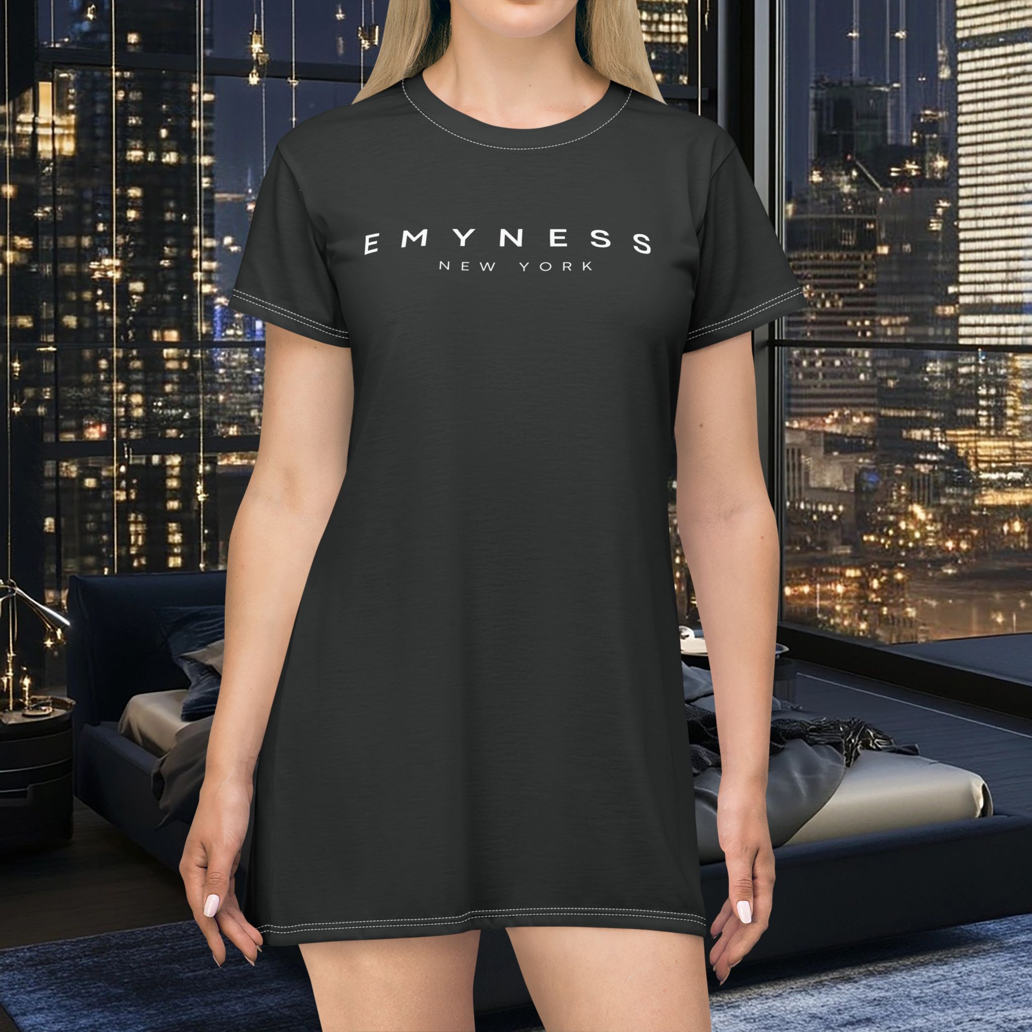 Chic Casual T-Shirt Dress, Comfortable Summer Dress, Graphic Tee Dress, Everyday Fashion, Gift for Her - Image 3