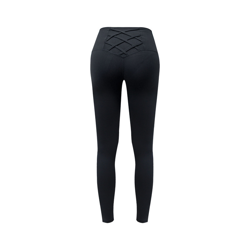 Bodybuilding Hip Raise High Waist Belly Contracting Thin Running Sports Yoga Pants - Image 5