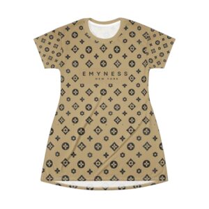 Chic Patterned T-Shirt Dress | Casual Daywear, Summer Style, Boho Fashion, Comfortable Everyday Dress, Gift for Her