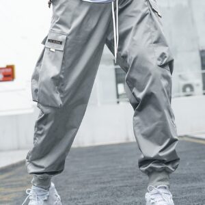 Multi-pocket Cargo Pants Men's Casual Hip-Hop Drawstring Trousers Outdoor Streetwear Sports Pant - Image 8