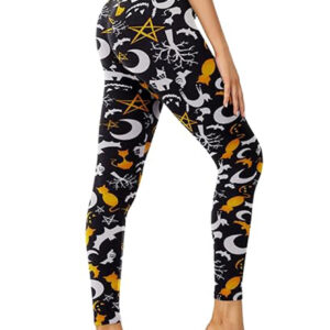 Leggings - Cropped High-rise Print Moon Cat - Image 1