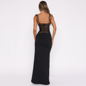 Y2K Lace Suspender Dress Fashion Sexy Lace Long Dresses Party Evening Club Beach Clothing For Women - Image 7