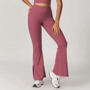 Outer Wear High Waist Wide Leg Hip Raise Yoga Pants - Image 8