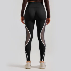 Women's Color Matching Mesh European And American High Waist Yoga Pants - Image 1