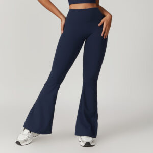 Outer Wear High Waist Wide Leg Hip Raise Yoga Pants - Image 7