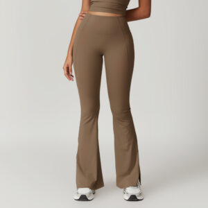 Outer Wear High Waist Wide Leg Hip Raise Yoga Pants - Image 1