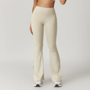 Outer Wear High Waist Wide Leg Hip Raise Yoga Pants - Image 4