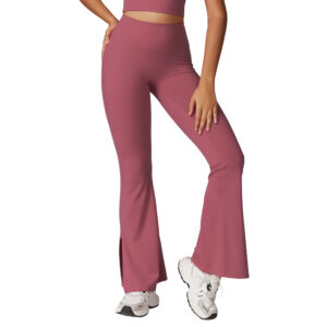 Outer Wear High Waist Wide Leg Hip Raise Yoga Pants - Image 2