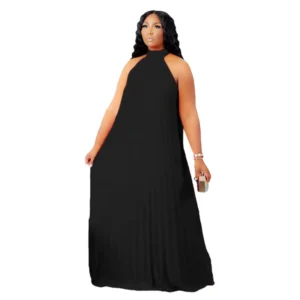 Wmstar Plus Size Women Long Dress leeveless Bandage Halter Hollow Out Splited A-line Maxi Dresses Outfits Wholesale Dropshipping - Image 14