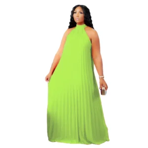 Wmstar Plus Size Women Long Dress leeveless Bandage Halter Hollow Out Splited A-line Maxi Dresses Outfits Wholesale Dropshipping - Image 13