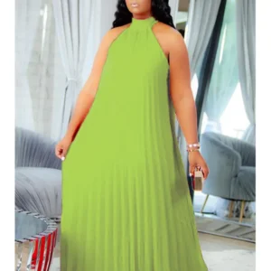 Wmstar Plus Size Women Long Dress leeveless Bandage Halter Hollow Out Splited A-line Maxi Dresses Outfits Wholesale Dropshipping - Image 4