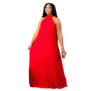 Wmstar Plus Size Women Long Dress leeveless Bandage Halter Hollow Out Splited A-line Maxi Dresses Outfits Wholesale Dropshipping - Image 8
