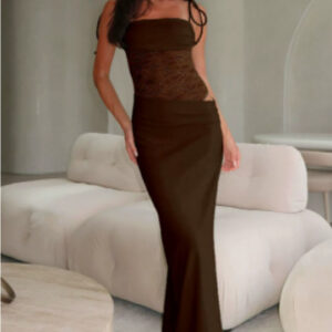 Y2K Lace Suspender Dress Fashion Sexy Lace Long Dresses Party Evening Club Beach Clothing For Women - Image 9