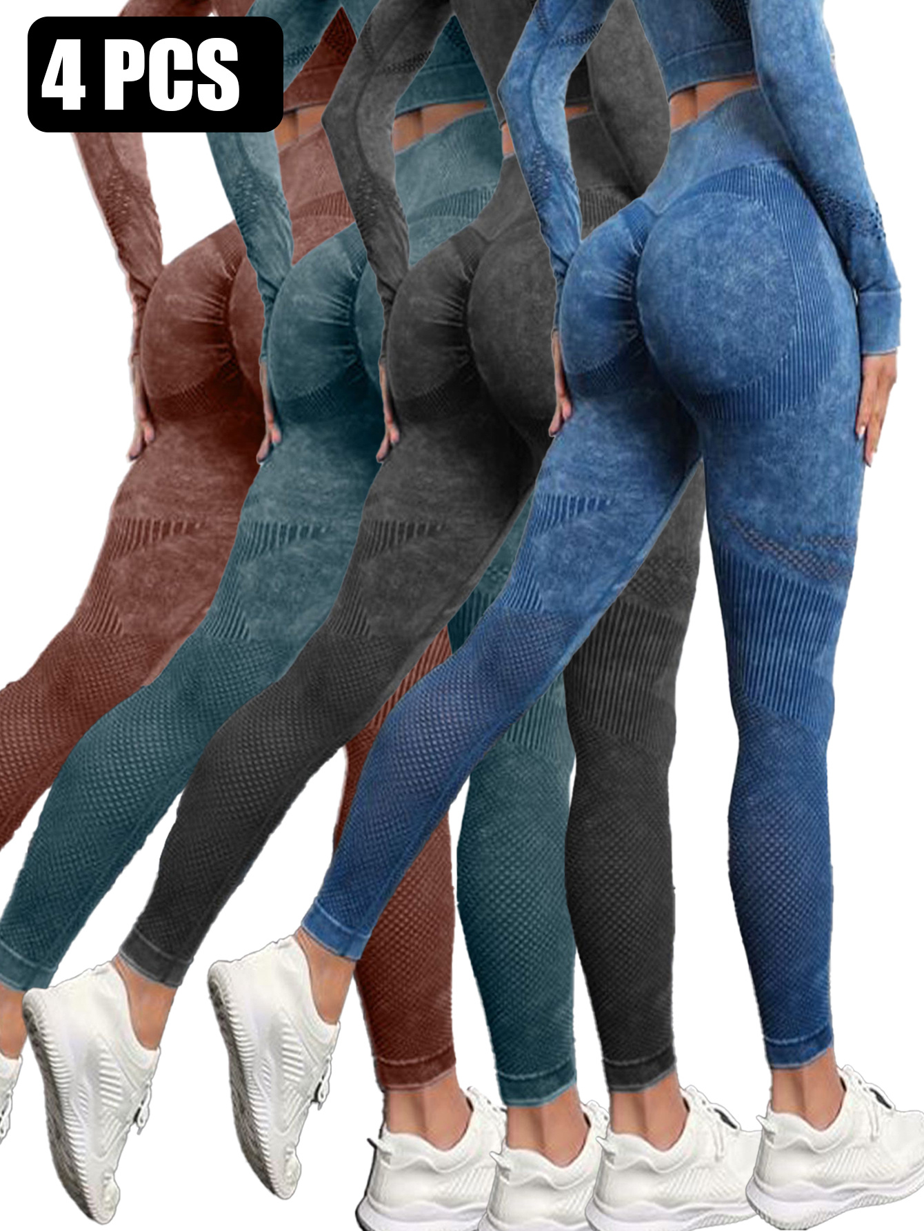 4PACK Active Yoga Pants Women's Yoga Pants - Image 10