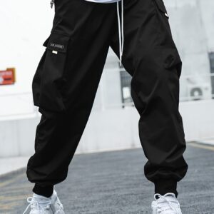 Multi-pocket Cargo Pants Men's Casual Hip-Hop Drawstring Trousers Outdoor Streetwear Sports Pant - Image 2