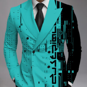 Men's Printed Suit Jacket Fashion Casual - Image 5