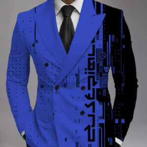 Men's Printed Suit Jacket Fashion Casual - Image 2