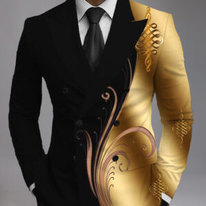 Men's Printed Suit Jacket Fashion Casual - Image 8