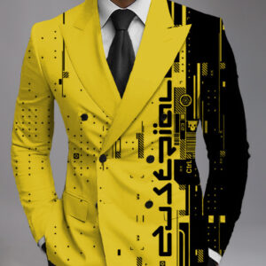 Men's Printed Suit Jacket Fashion Casual - Image 6