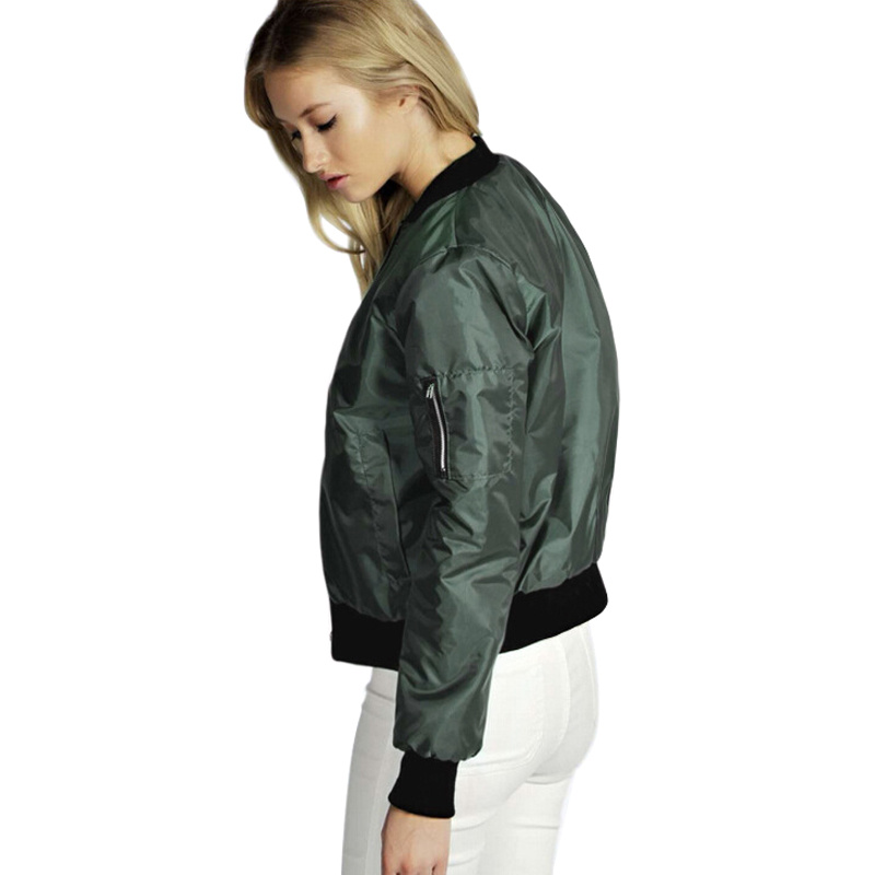Solid color short style vertical collar leisure zipper jacket jacket jacket jacket jacket - Image 5