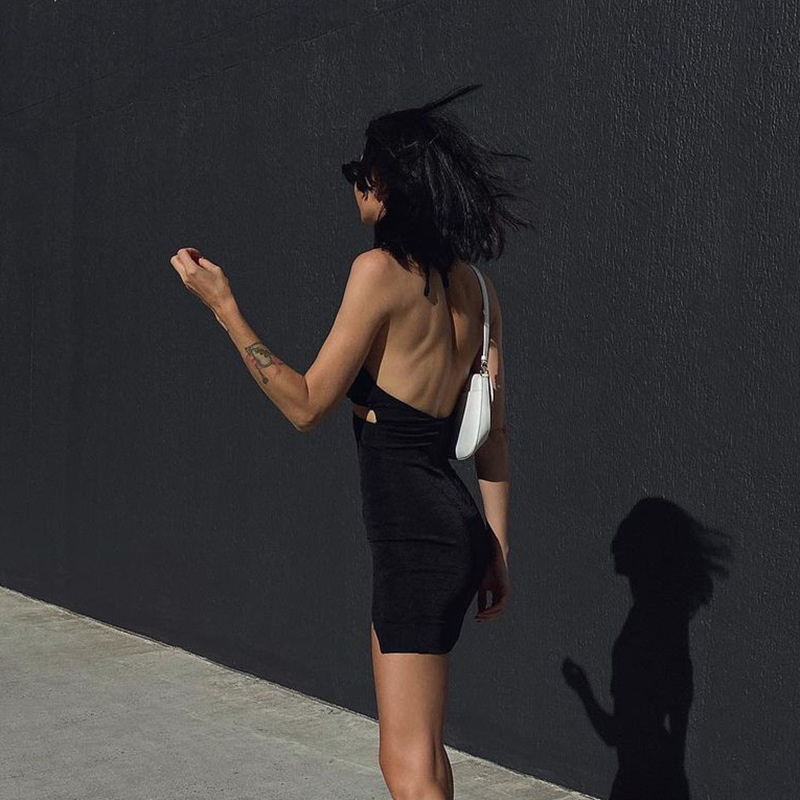 Ruched Slim Elastic Bodycon Summer Sexy Casual Mini Dresses - Image 2