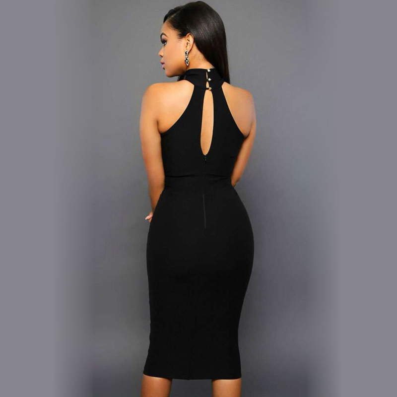 Women Sleeveless Bodycon Dress - Image 2