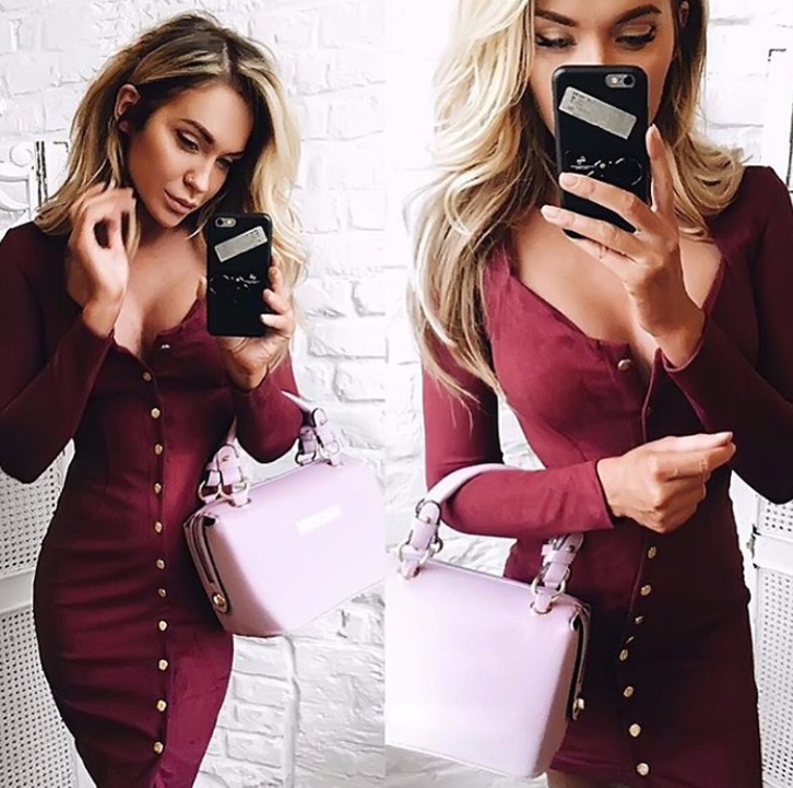 Spring Women Bodycon Slim Long Sleeve Party Cocktail Pencil Mini Dress Sexy Sheath Women Dresses - Image 3