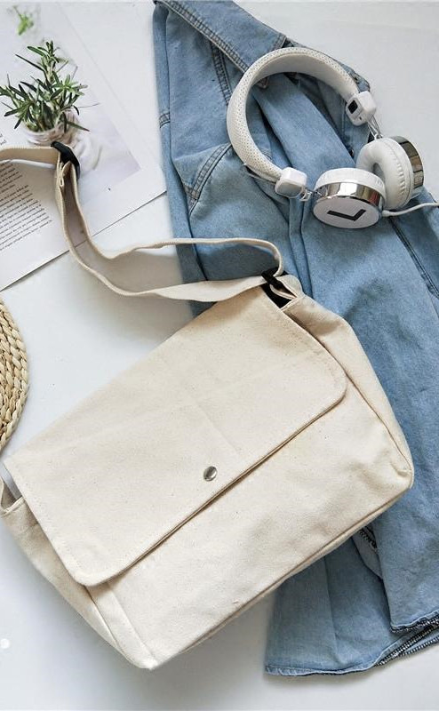 Messenger Bag Student Canvas Backpack - Image 2