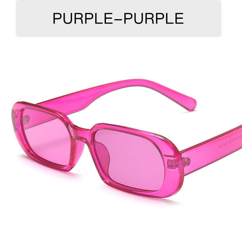 Retro Small Frame Sunglasses Female Candy Color Colorful Fashion Sunglasses - Image 10