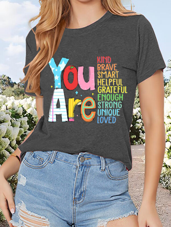 womens-you-are-printed-short-sleeve-t-shirt-summer-casual-round-neck-tee
