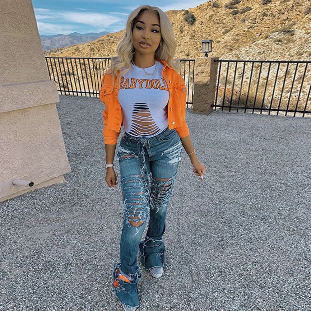 Jacket Women Streetwear Denim Jacket Women Outwear Bodycon Jeans Jackets Women Coat Casual Ladies Cropped Jackets - Image 2