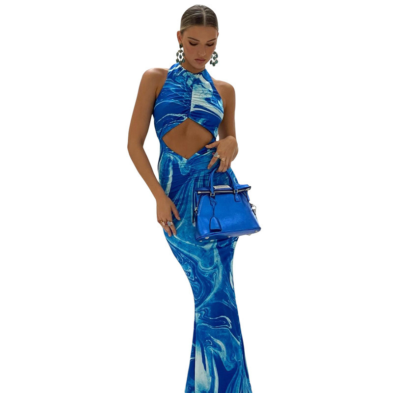 Beach Bodycon Dresses Women Hollow Out Off Shoulder Backless