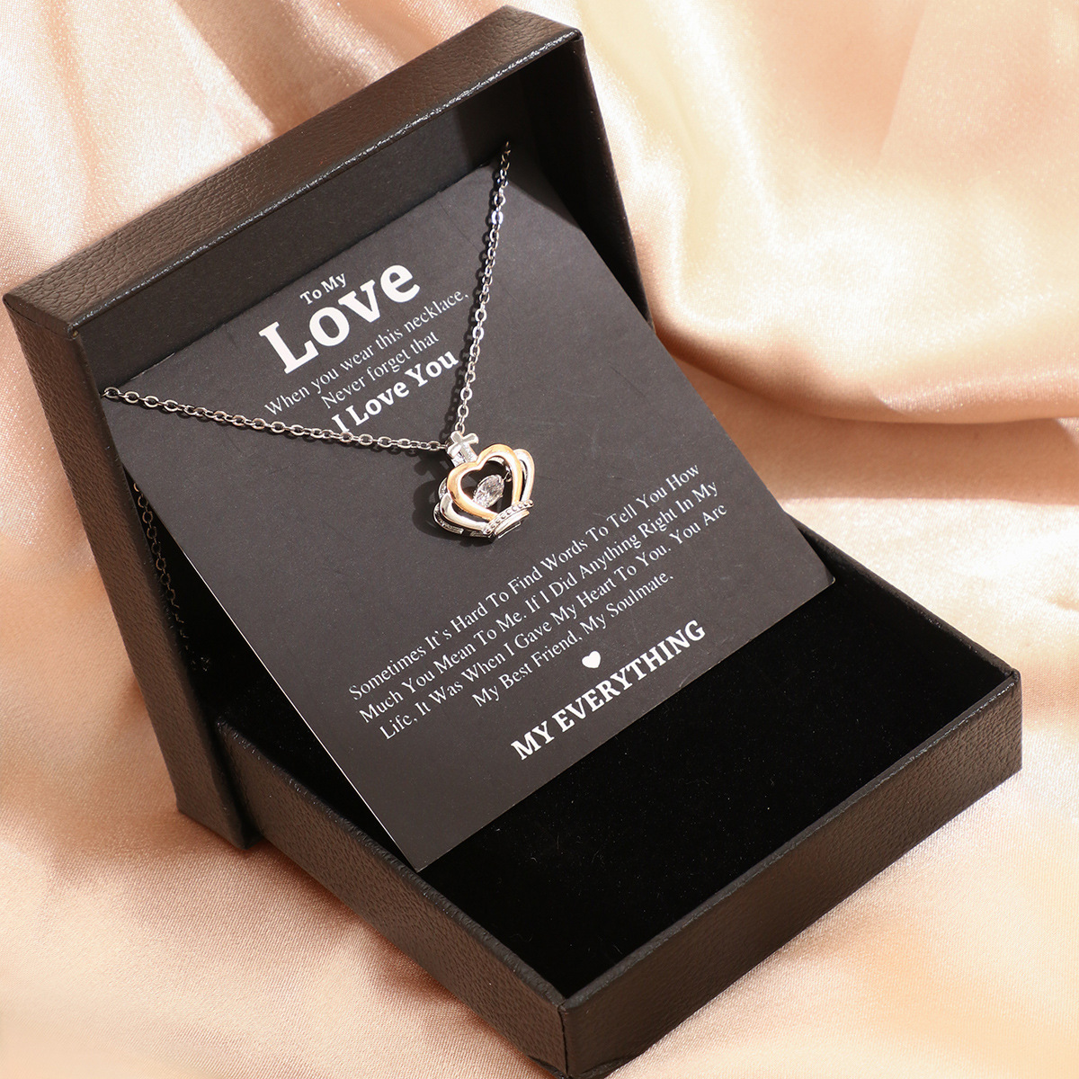 Mother's Day Necklace Gift Box Love Necklace For Women Fine Jewelry Women Accessories Fashion Jewelry - Image 9
