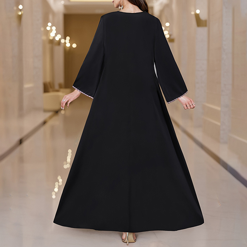 Women's Plus Size Casual Summer Boho Print Dress V Neck Loose Fit Long Maxi Beach Dresses - Image 3