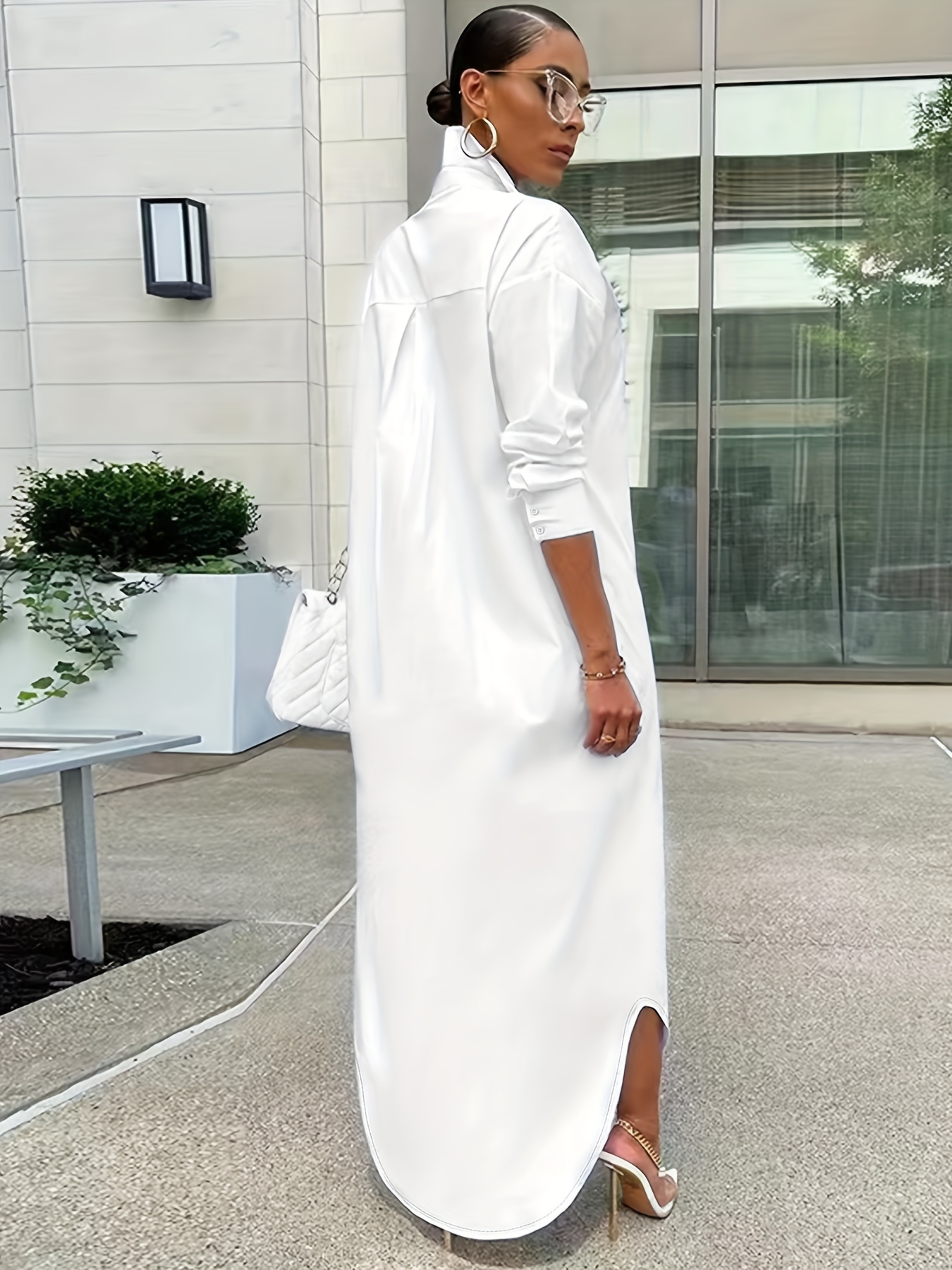 Long-sleeved Casual Shirts And Dresses With Multiple Wear Methods. - Image 4