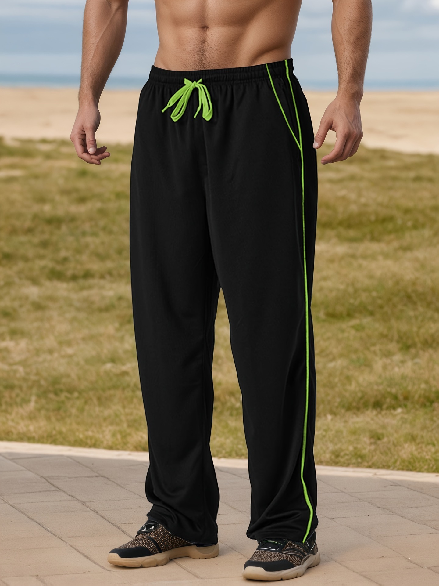 Men's Loose Sports Jogging Pants Gym Workout Casual Pants - Image 2