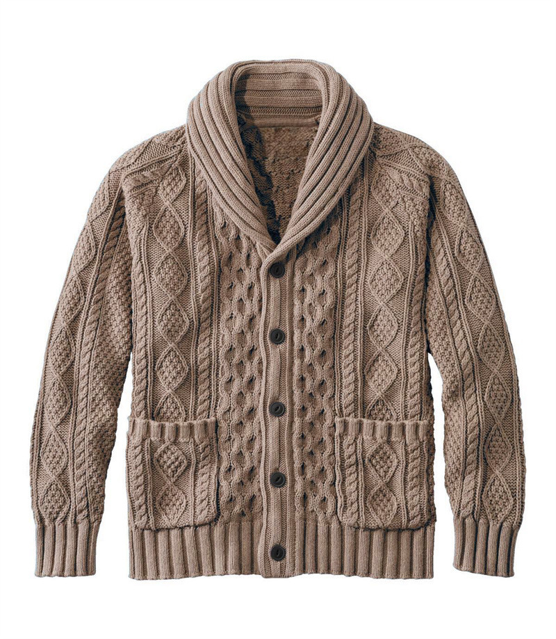 Knitted Lapel Cardigan Casual Sweater For Men - Image 8