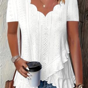 self-pick-up-plus-size-womens-casual-solid-color-jacquard-v-neck-short-sleeve-t-shirt-only-self-pickup-is-supported