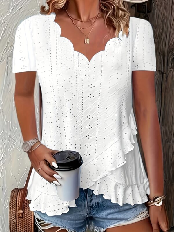 self-pick-up-plus-size-womens-casual-solid-color-jacquard-v-neck-short-sleeve-t-shirt-only-self-pickup-is-supported