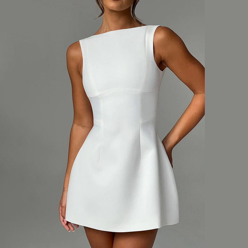 Sexy Slim-fitting Backless Dress Summer Sleeveless Short Dresses - Image 9