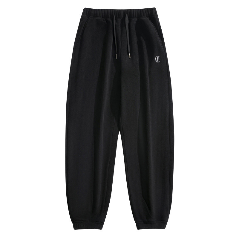 Loose Fleece-lined Thick Sweatpants Casual Pants For Men - Image 4