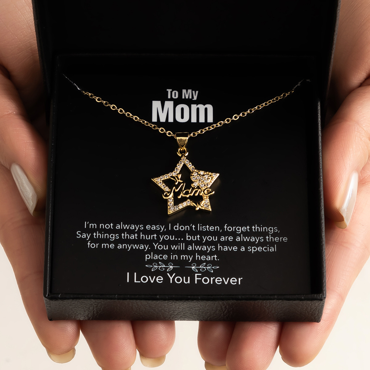 Mother's Day Necklace Gift Box Love Necklace For Women Fine Jewelry Women Accessories Fashion Jewelry - Image 2