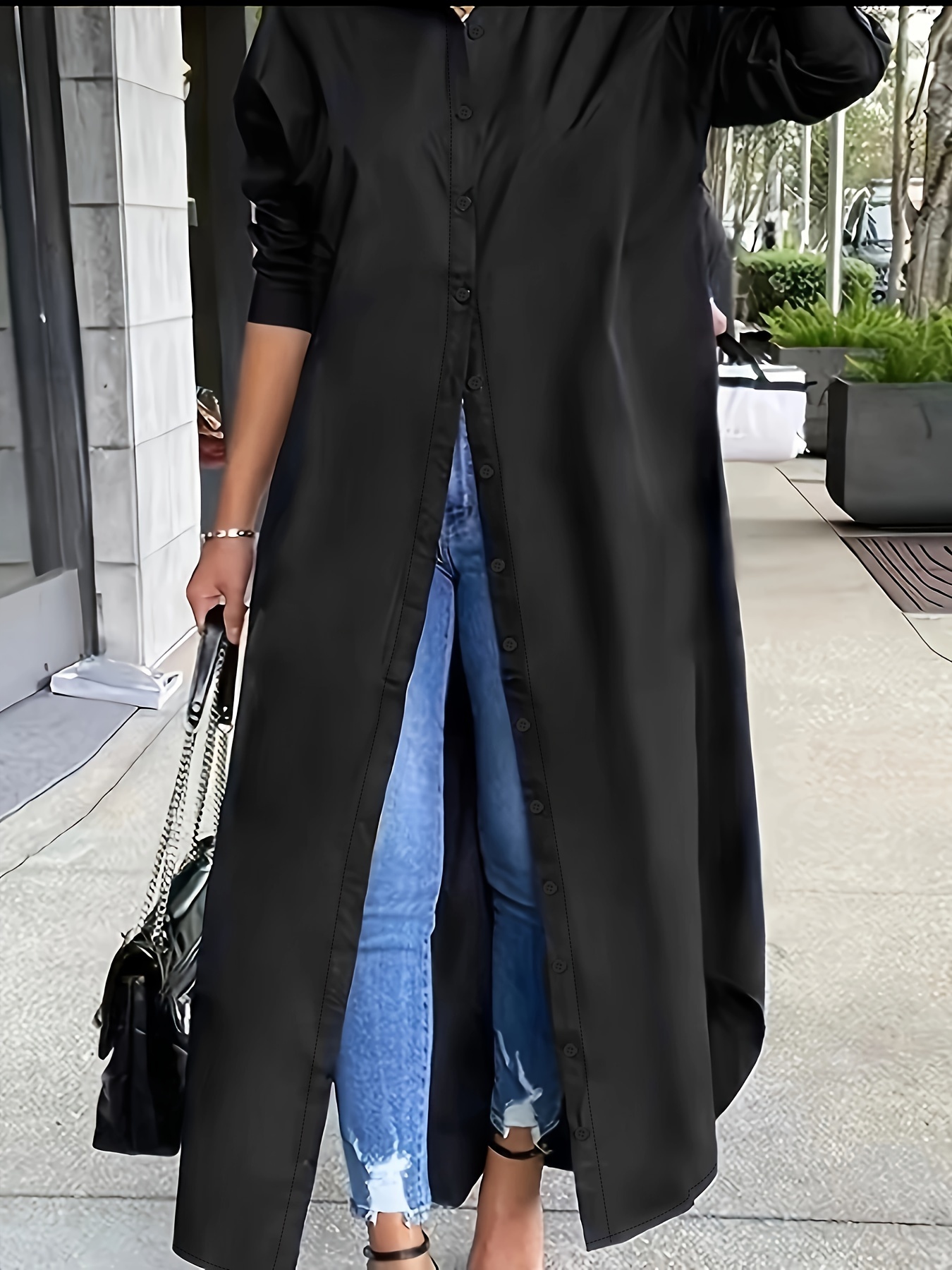 Long-sleeved Casual Shirts And Dresses With Multiple Wear Methods. - Image 6