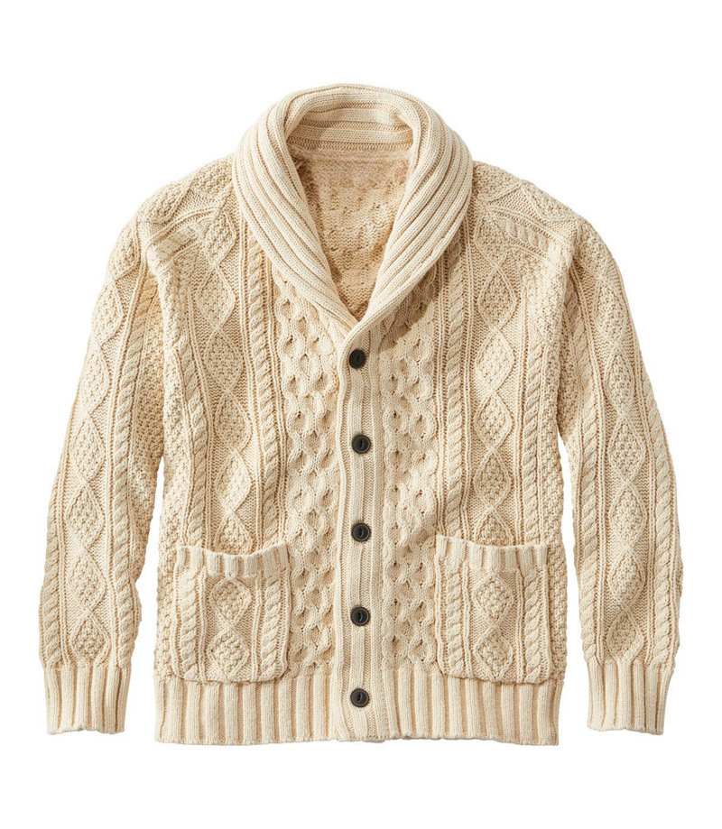 Knitted Lapel Cardigan Casual Sweater For Men - Image 6