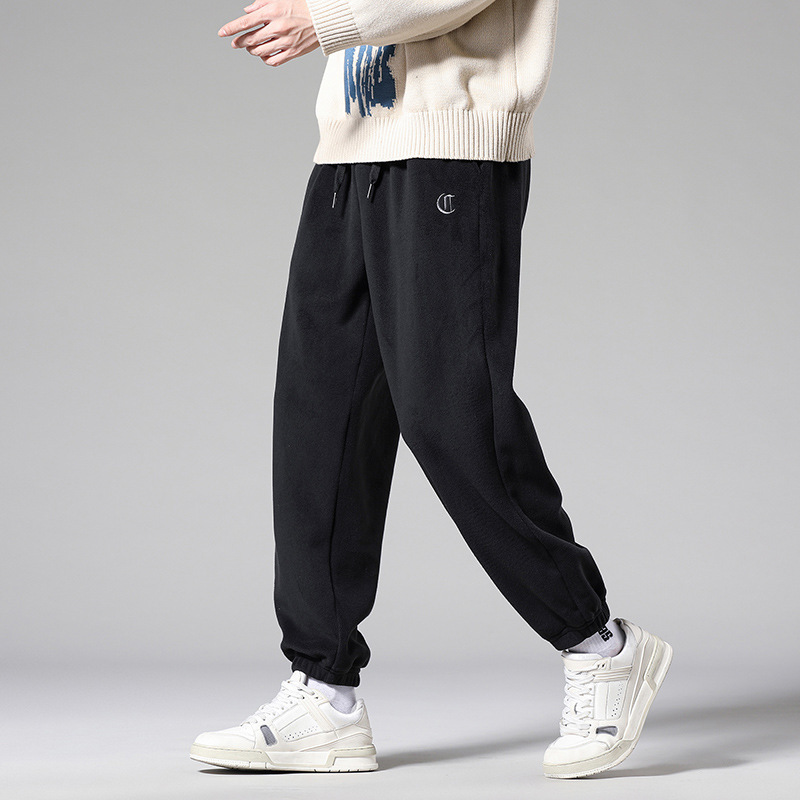 Loose Fleece-lined Thick Sweatpants Casual Pants For Men - Image 2